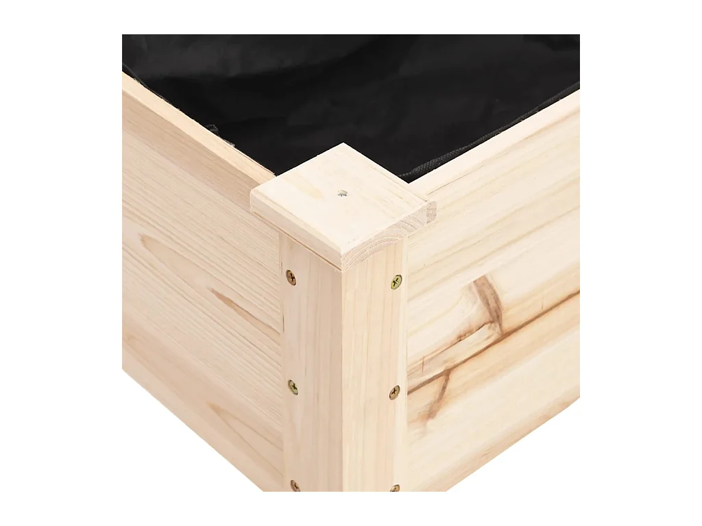 Jardinière bac lit surélevé bois marron 203 x 53 x 76 cm 02_0038127