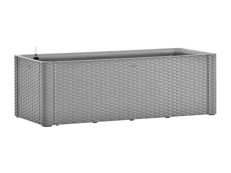 Jardinière bac lit surélevé grise 100 x 43 x 33 cm 02_0039769