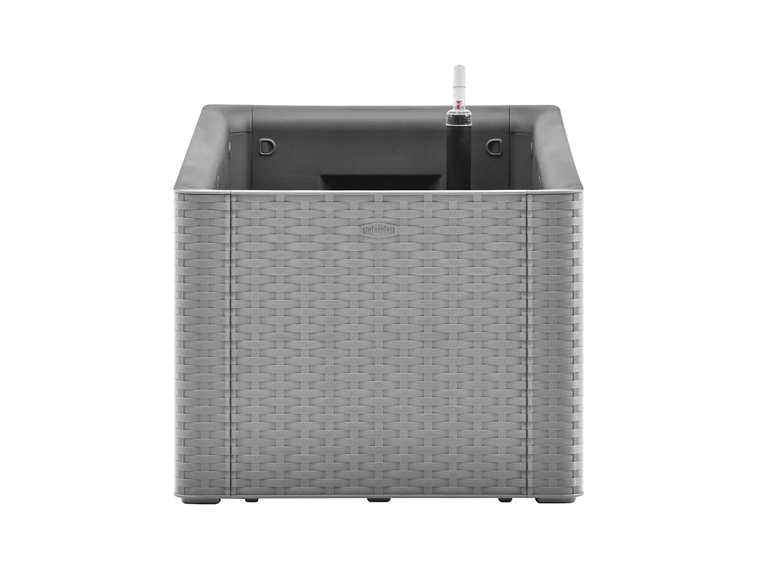 Jardinière bac lit surélevé grise 100 x 43 x 33 cm 02_0039769