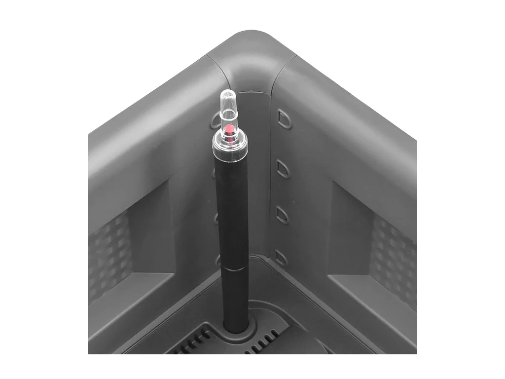 Jardinière bac lit surélevé grise 100 x 43 x 33 cm 02_0039769