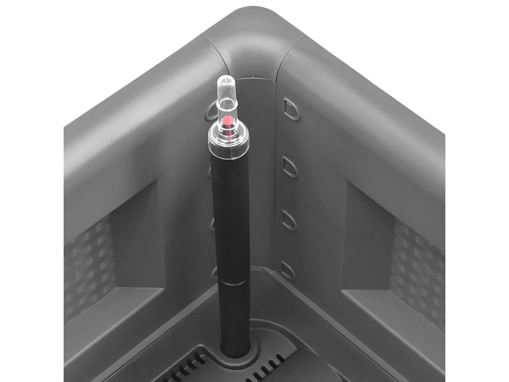 Macetero bancal elevado plantas flores terraza jardín jardín con sistema de riego 100 x 43 x 33 cm gris 02_0039769