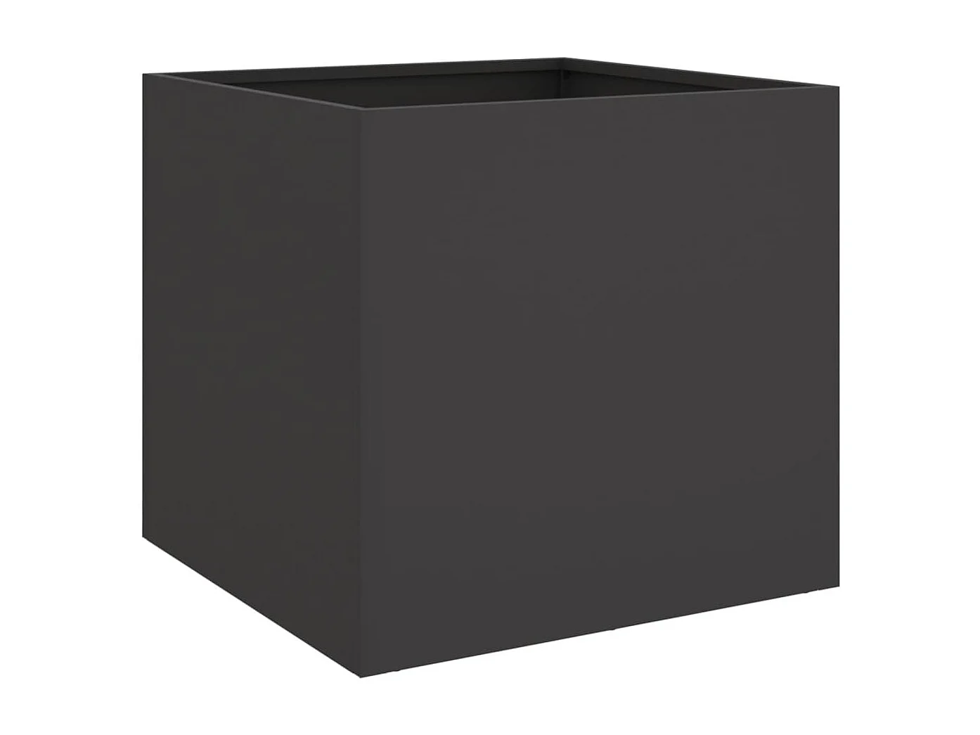 Macetero bancal elevado plantas flores terraza jardín 42 x 40 x 39 cm acero negro 02_0037602