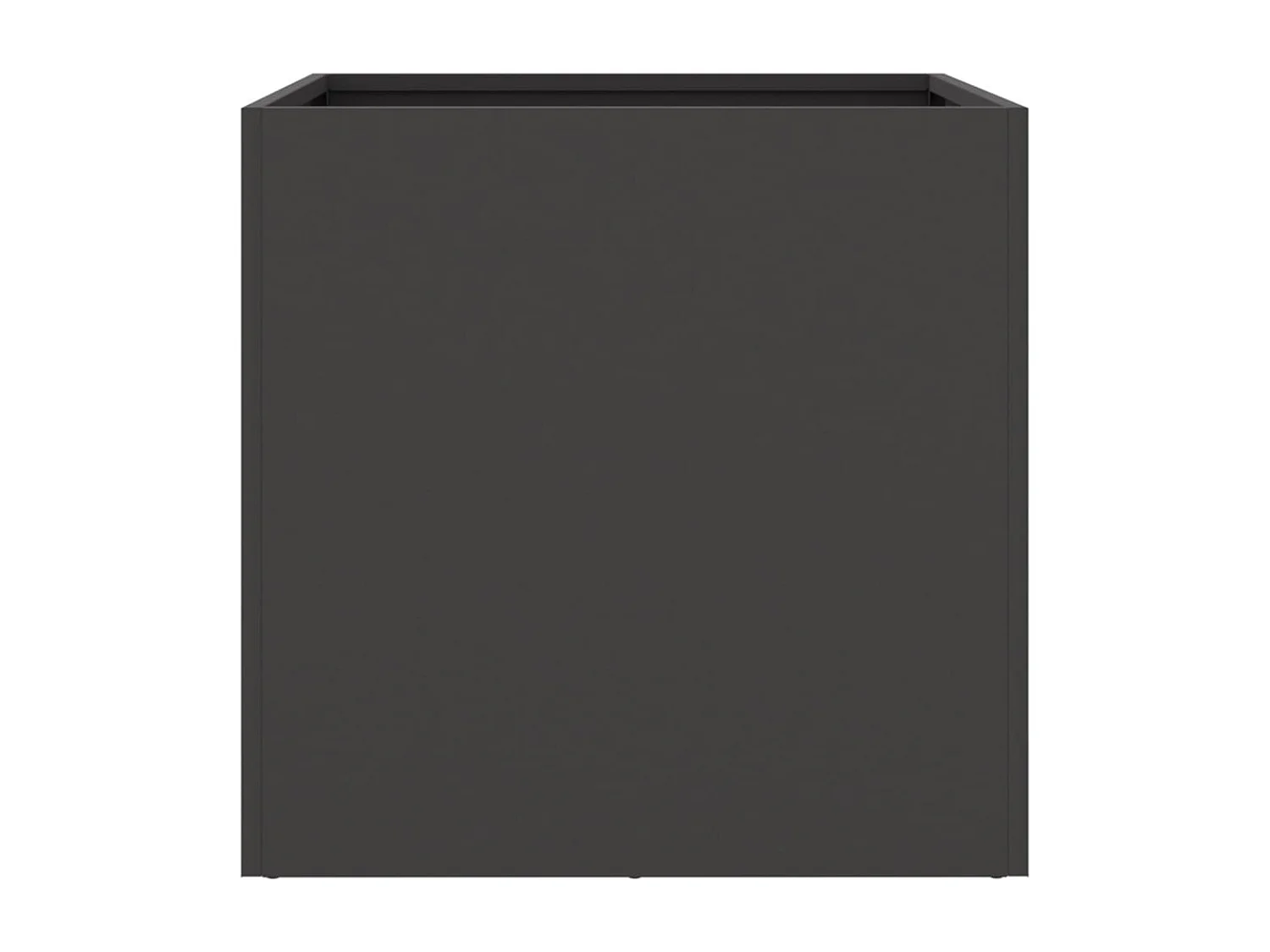 Macetero bancal elevado plantas flores terraza jardín 42 x 40 x 39 cm acero negro 02_0037602