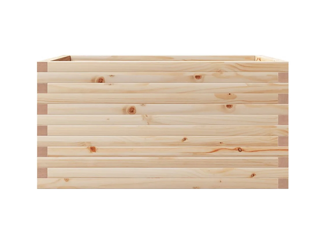 Jardinière bac lit surélevé bois marron 90 x 60 x 46 cm 02_0038020