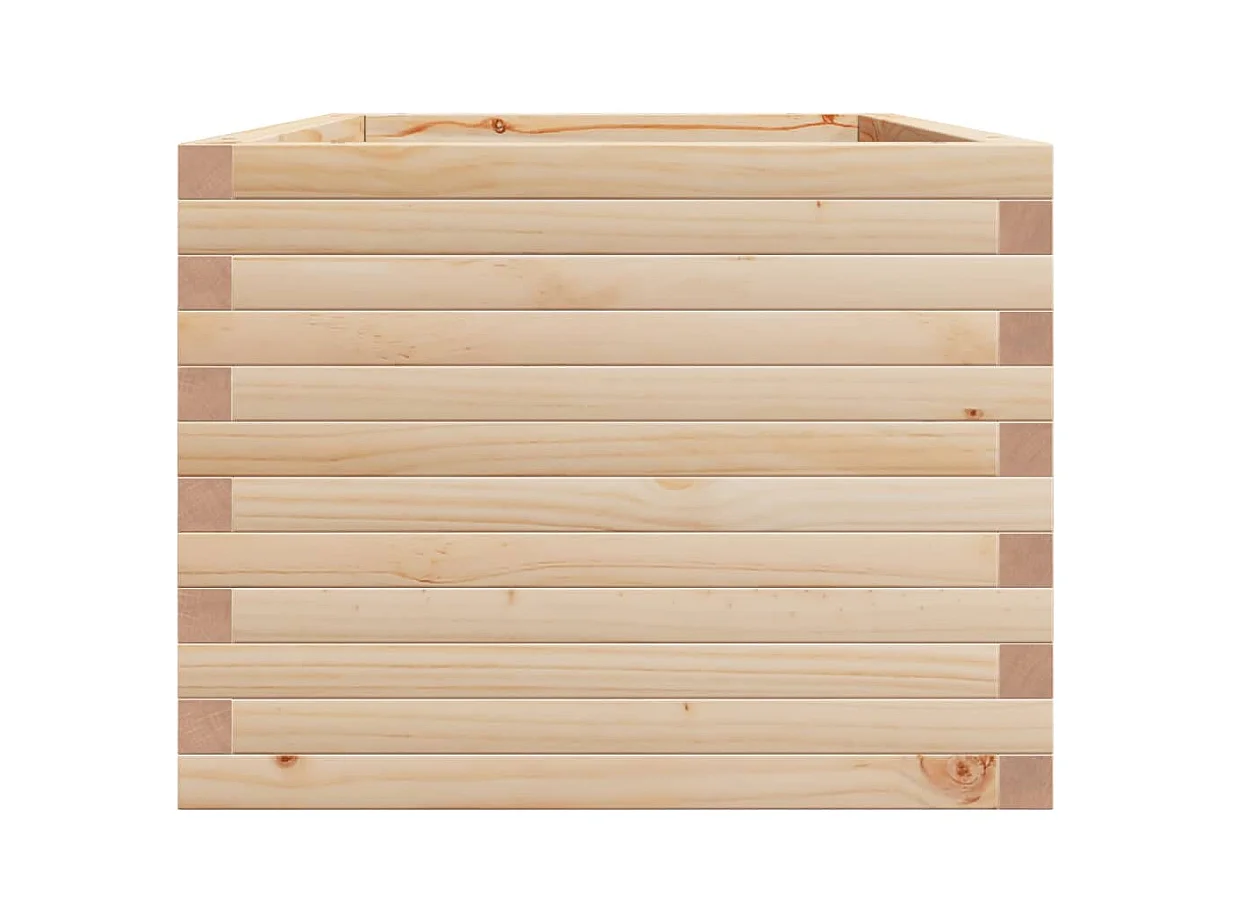 Jardinière bac lit surélevé bois marron 90 x 60 x 46 cm 02_0038020