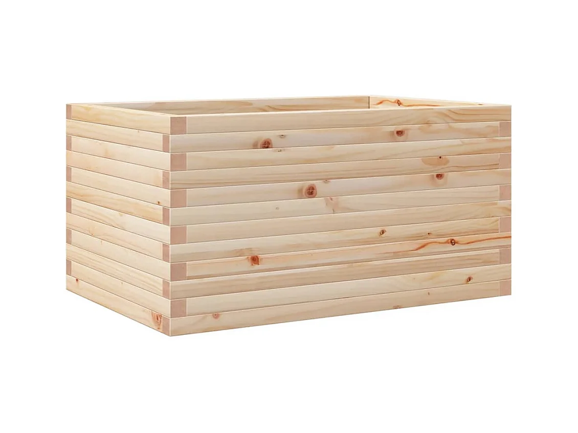 Jardinière bac lit surélevé bois marron 90 x 60 x 46 cm 02_0038020