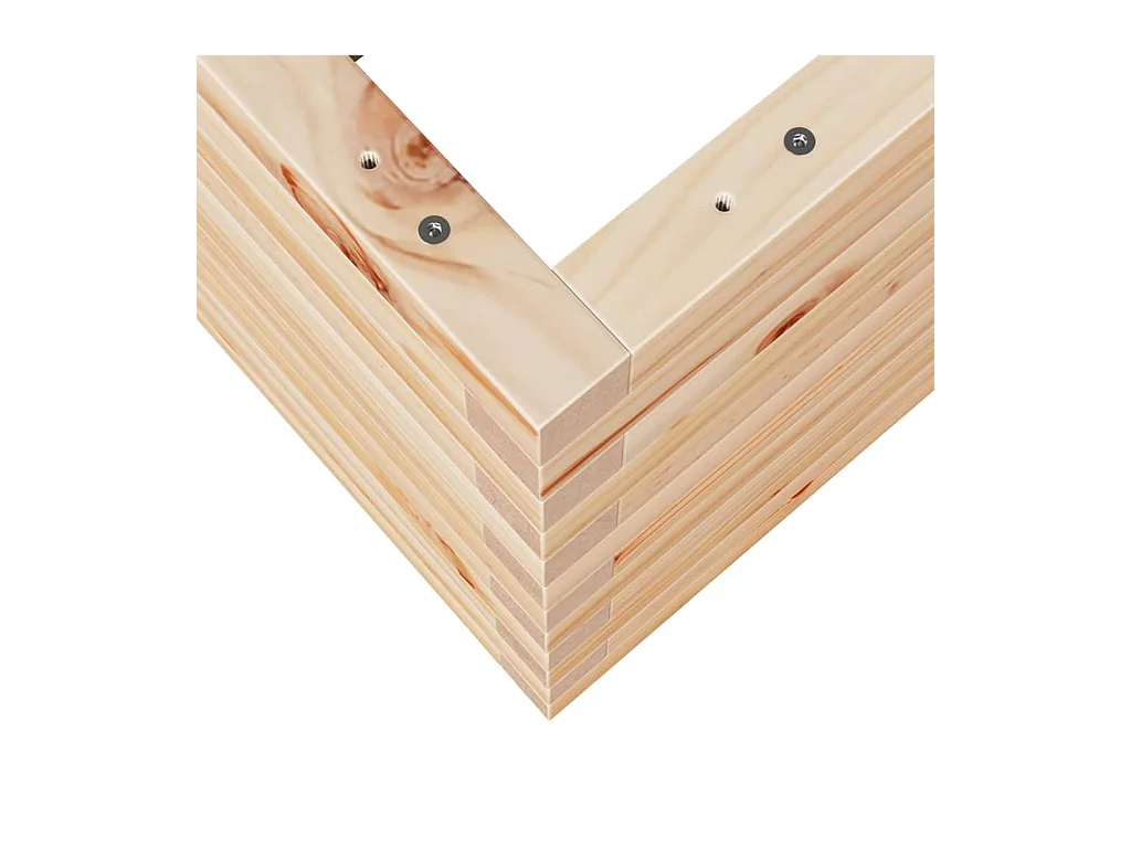 Jardinière bac lit surélevé bois marron 90 x 60 x 46 cm 02_0038020