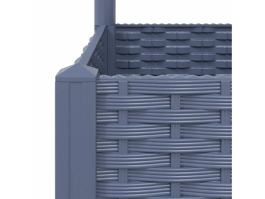 Jardinière bac lit surélevé grise 40 x 40 x 136 cm 02_0038287