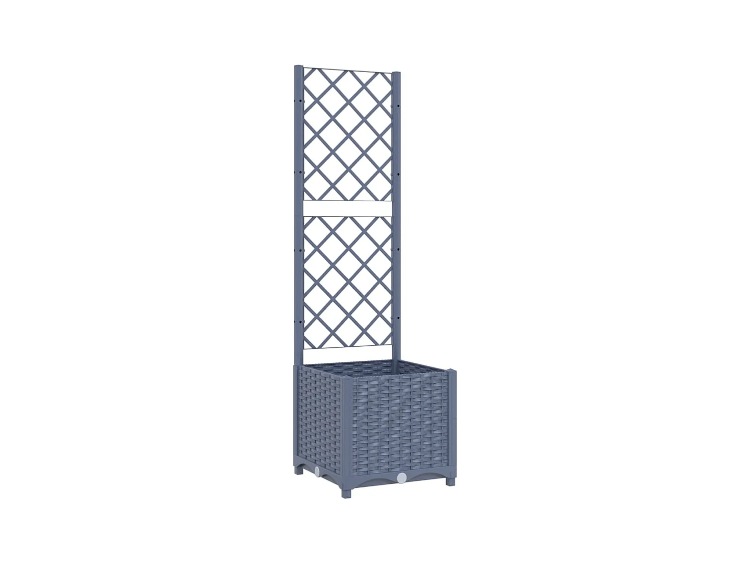 Jardinière bac lit surélevé grise 40 x 40 x 136 cm 02_0038287