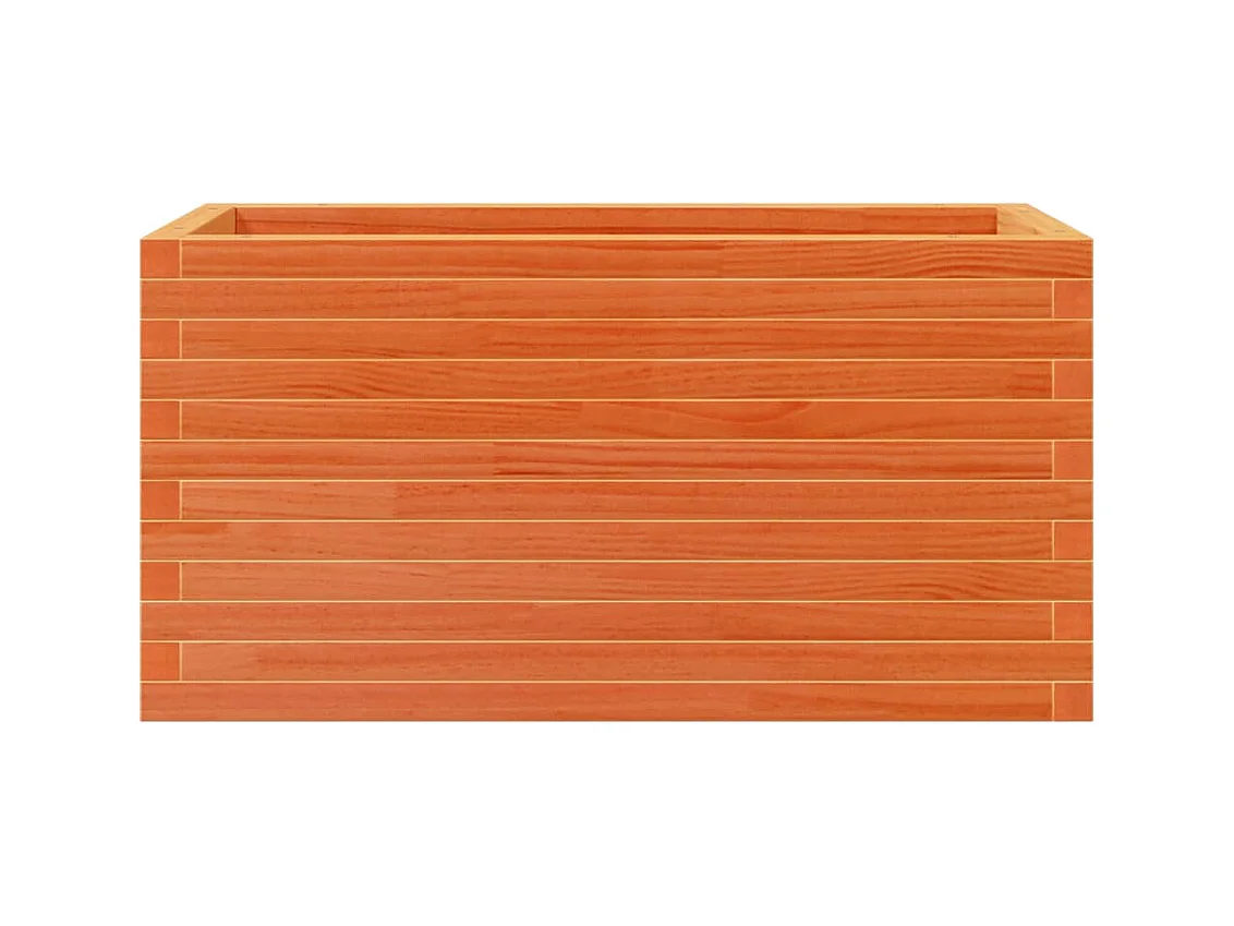 Jardinière bac lit surélevé bois marron 90 x 40 x 45.5 cm 02_0038509