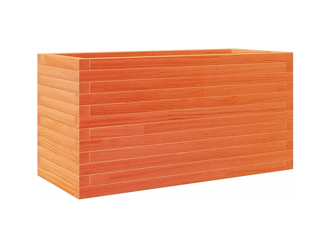Jardinière bac lit surélevé bois marron 90 x 40 x 45.5 cm 02_0038509