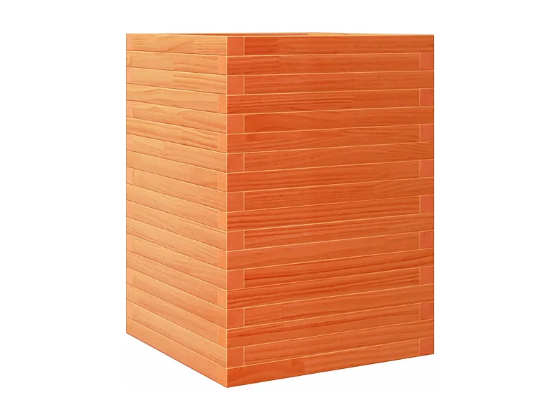 Jardinière bac lit surélevé bois marron 50 x 50 x 68.5 cm 02_0038464