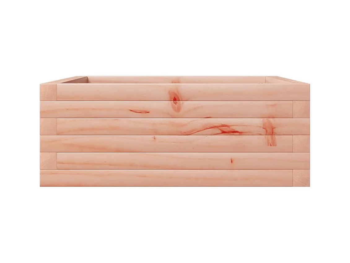 Jardinière bac lit surélevé bois marron 60 x 60 x 23 cm 02_0037702