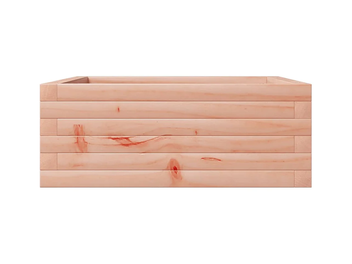 Jardinière bac lit surélevé bois marron 60 x 60 x 23 cm 02_0037702