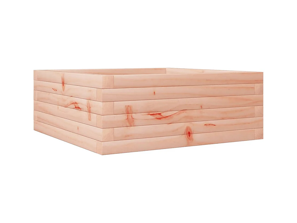 Jardinière bac lit surélevé bois marron 60 x 60 x 23 cm 02_0037702