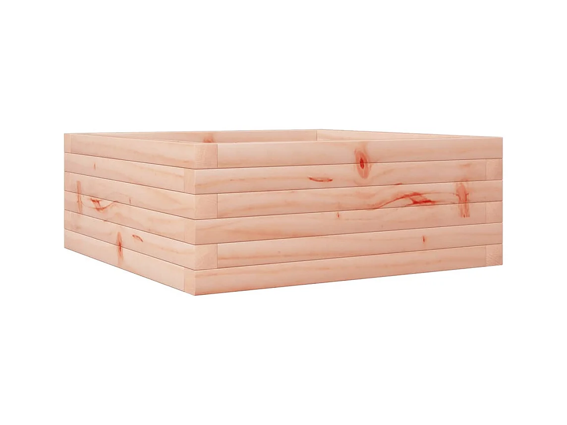 Vassoio per fioriera aiuola rialzata piante fiori terrazza giardino 60 x 60 x 23 cm legno massello marrone Douglas 02_0037702