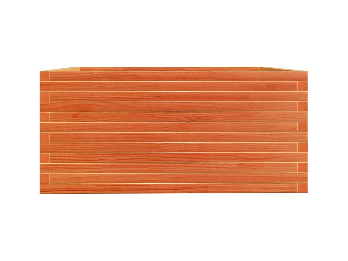 Jardinière bac lit surélevé bois marron 100 x 100 x 49.5 cm 02_0038423
