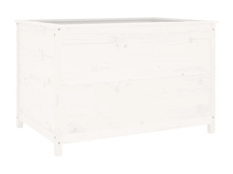 Jardinière bac lit surélevé bois blanche 119.5 x 82.5 x 78 cm 02_0039337