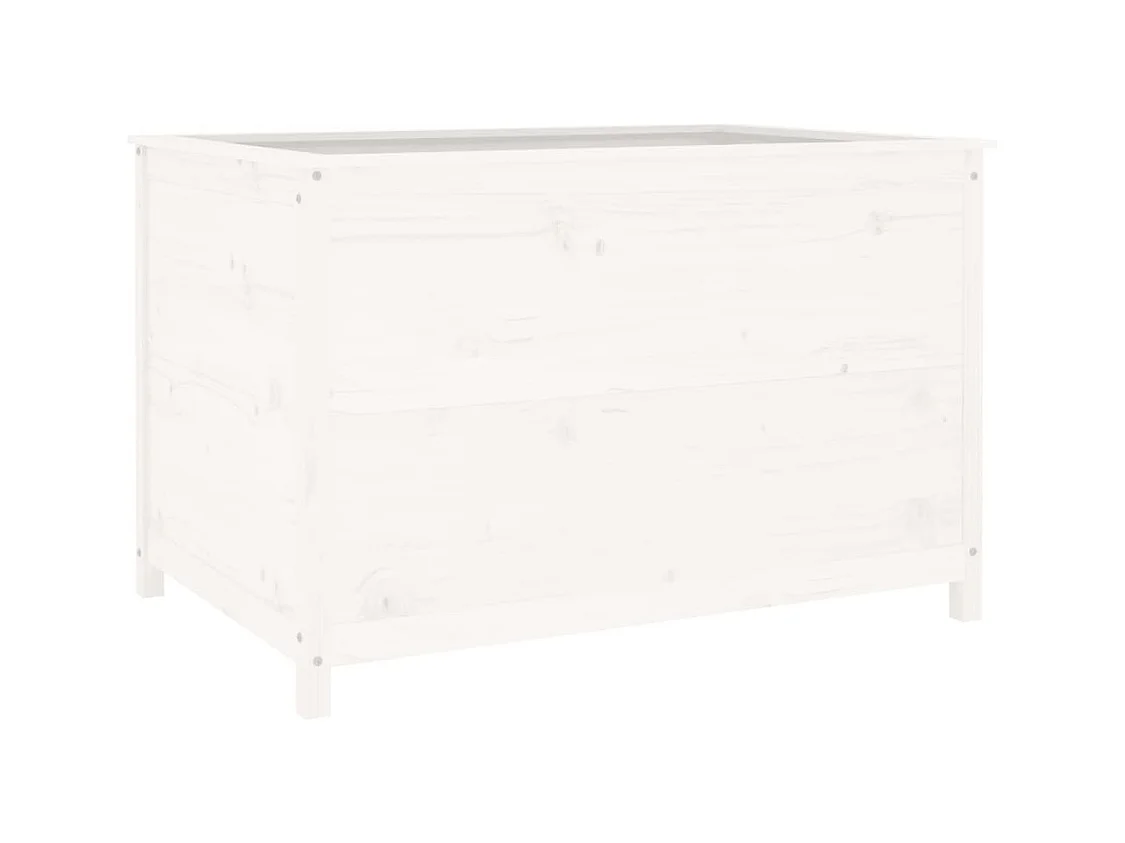 Jardinière bac lit surélevé bois blanche 119.5 x 82.5 x 78 cm 02_0039337