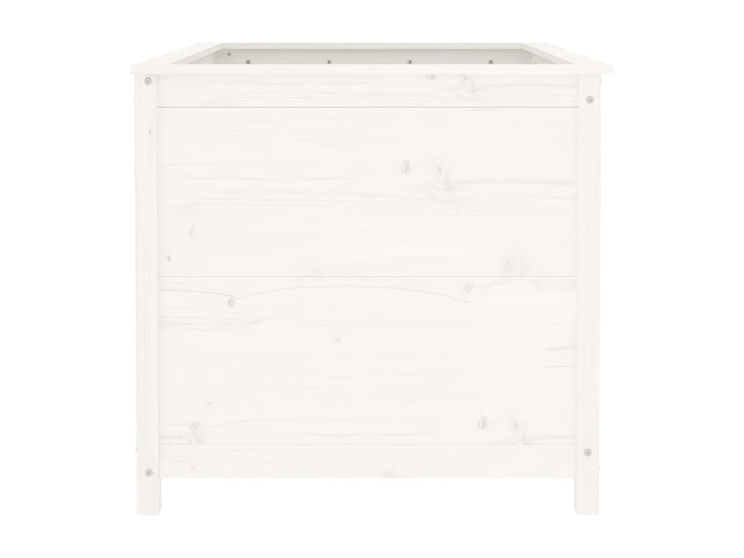 Macetero bancal elevado plantas flores terraza jardín jardín 119,5 x 82,5 x 78 cm madera maciza de pino blanco 02_0039337