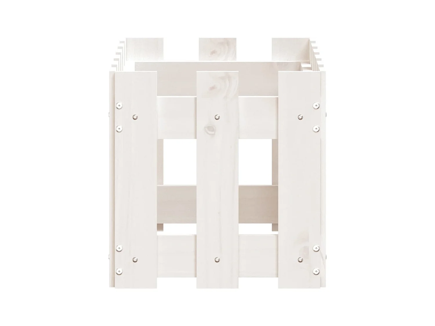 Jardinière bac lit surélevé blanche 60 x 30 x 30 cm 02_0038104