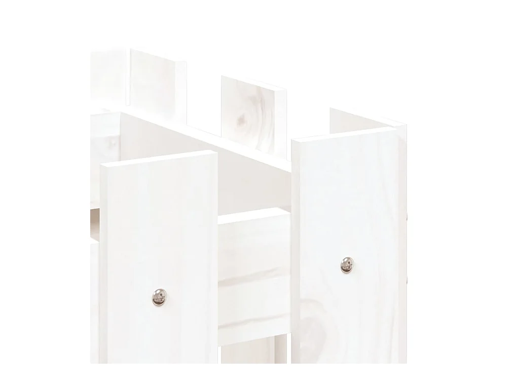 Jardinière bac lit surélevé blanche 60 x 30 x 30 cm 02_0038104