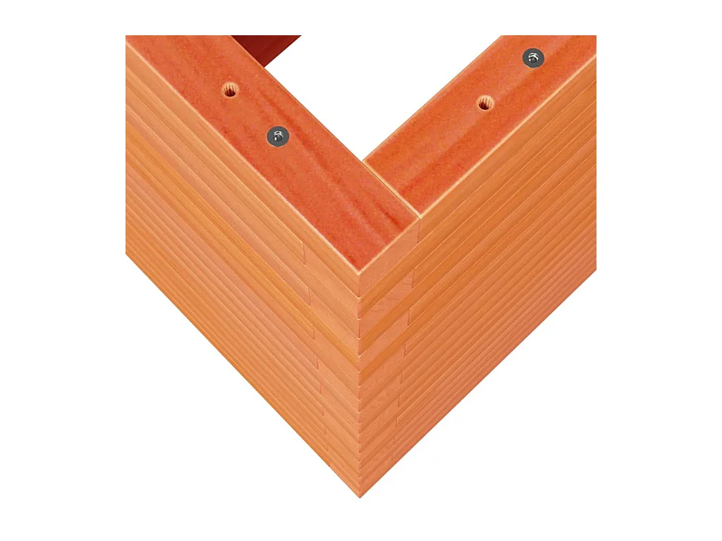 Jardinière bac lit surélevé bois marron 90 x 40 x 68.5 cm 02_0038513