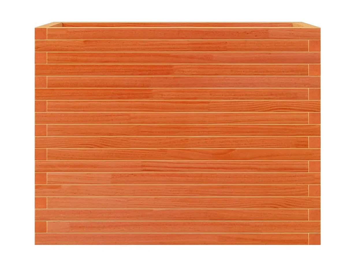 Vassoio per fioriera aiuola rialzata piante fiori terrazza giardino cera 90 x 40 x 68,5 cm legno di pino massiccio marrone 02_0038513