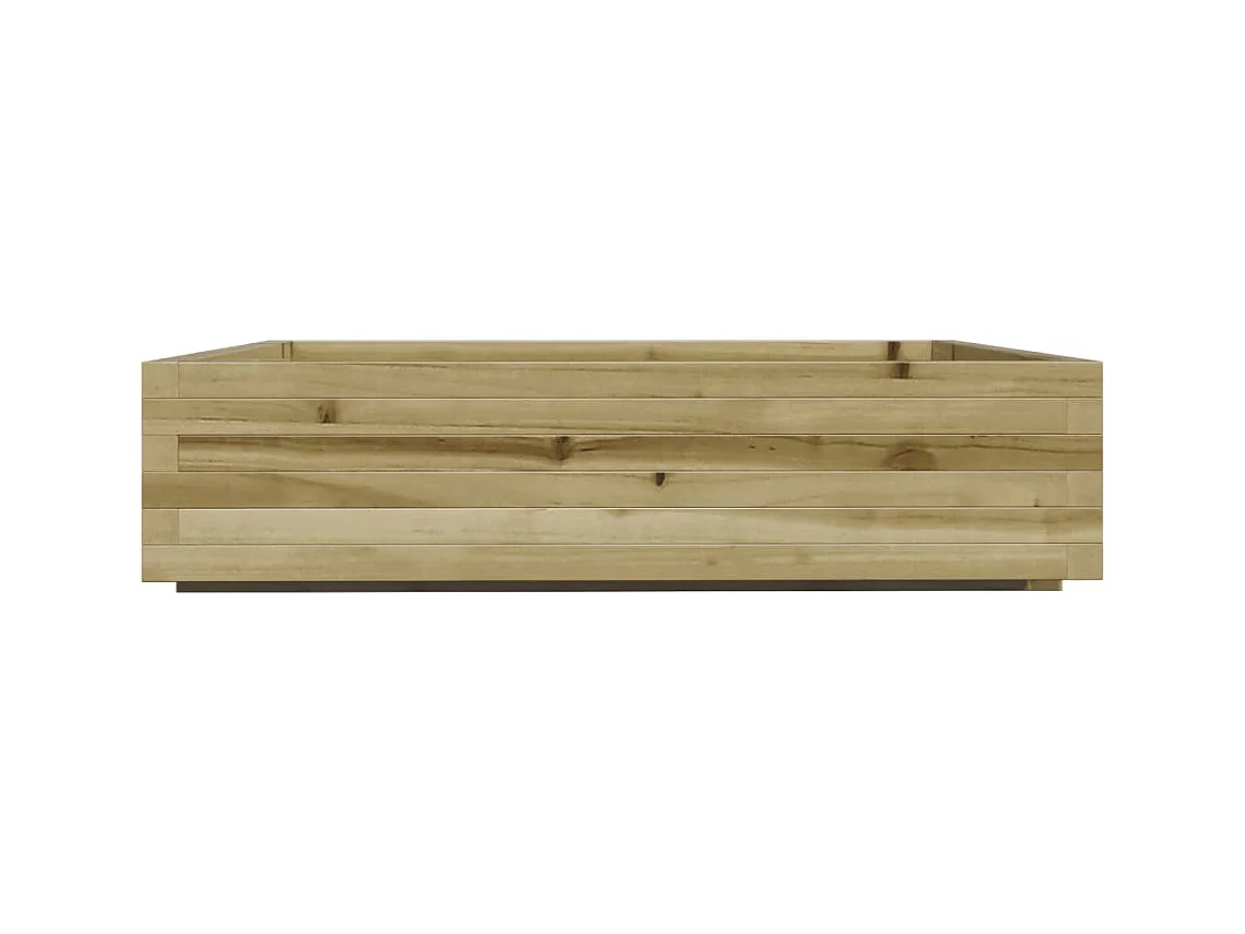 Jardinière bac lit surélevé bois marron 100 x 100 x 45438 cm 02_0037253