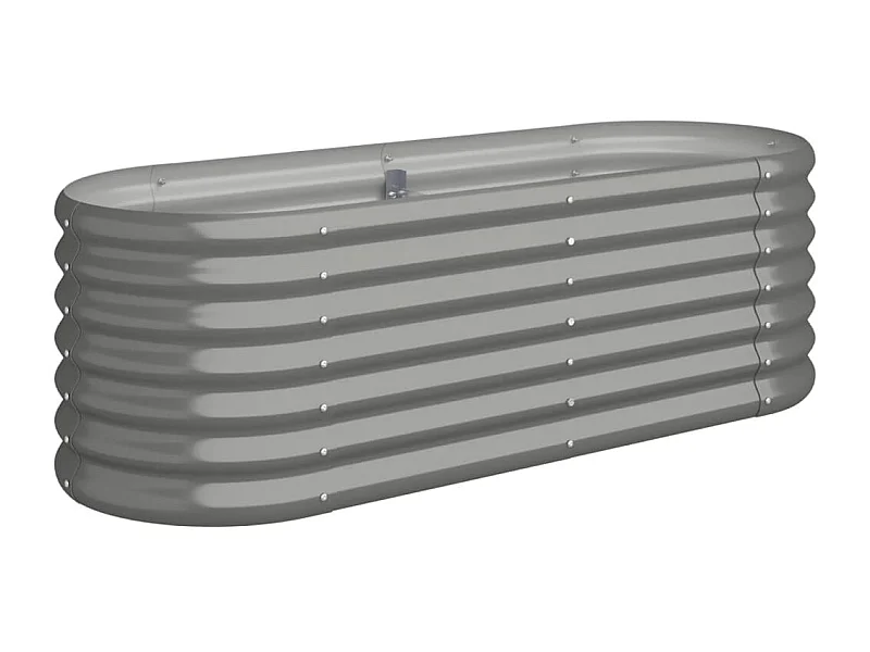 Jardinière bac lit surélevé grise 114 x 40 x 36 cm 02_0039570