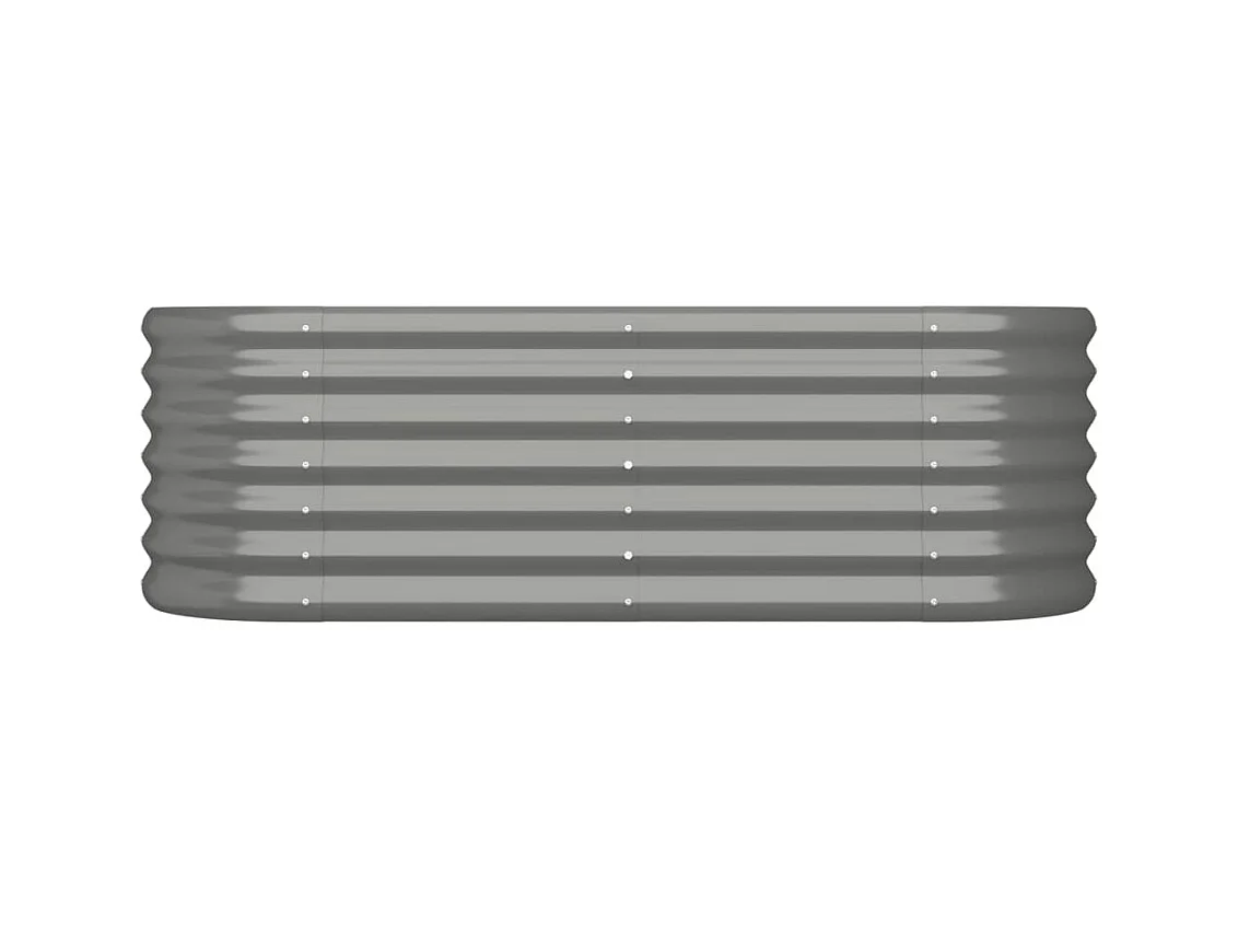 Jardinière bac lit surélevé grise 114 x 40 x 36 cm 02_0039570