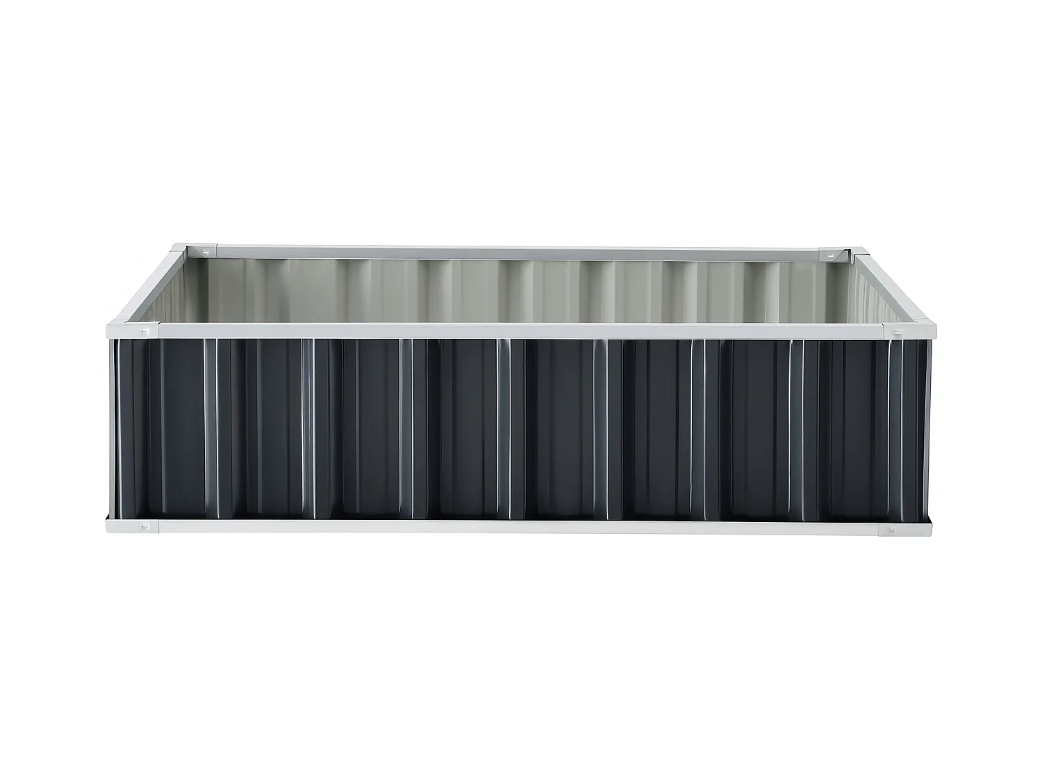 Jardinière rectangulaire acier galvanisé 118 x 90 x 30 cm 03_0007190