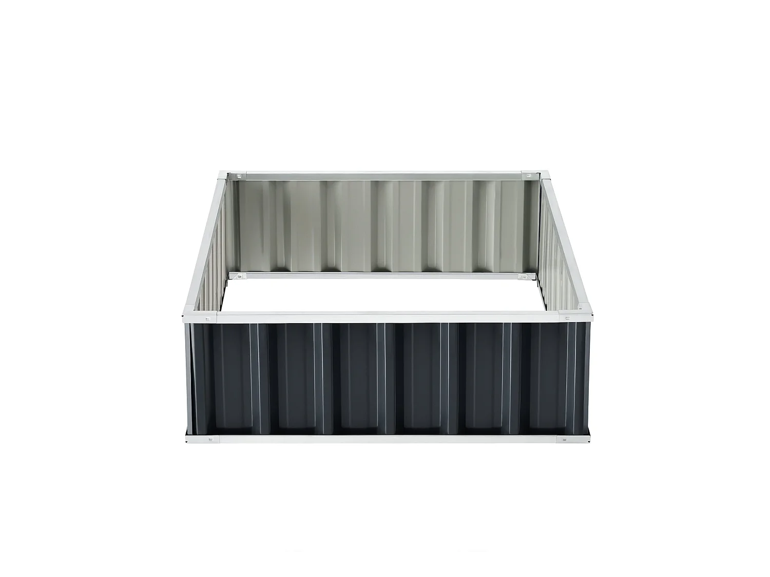 Jardinière rectangulaire acier galvanisé 118 x 90 x 30 cm 03_0007190