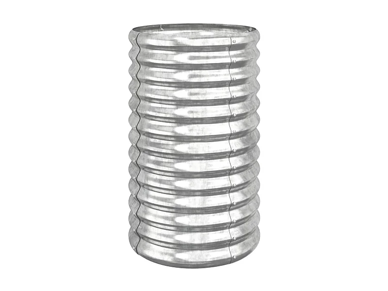 Jardinière bac lit surélevé argenté 40 x 40 x 68 cm 02_0038576