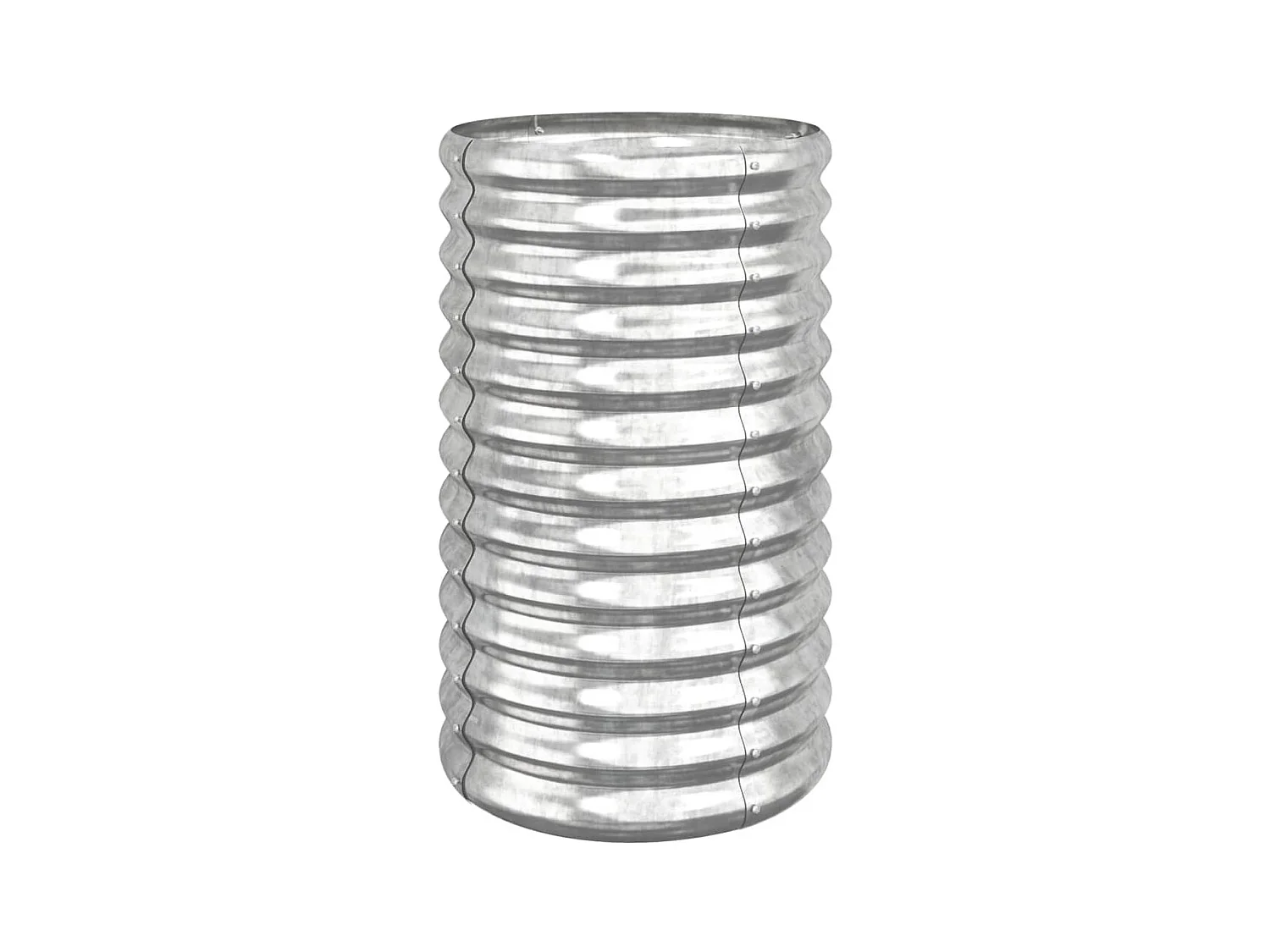 Jardinière bac lit surélevé argenté 40 x 40 x 68 cm 02_0038576