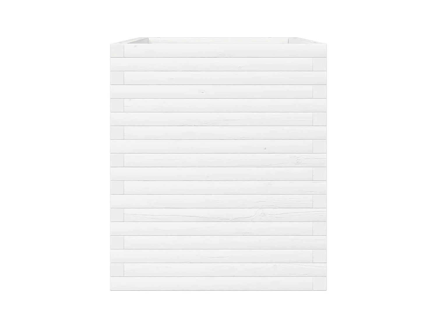 Jardinière bac lit surélevé bois blanche 90 x 60 x 68.5 cm 02_0038033