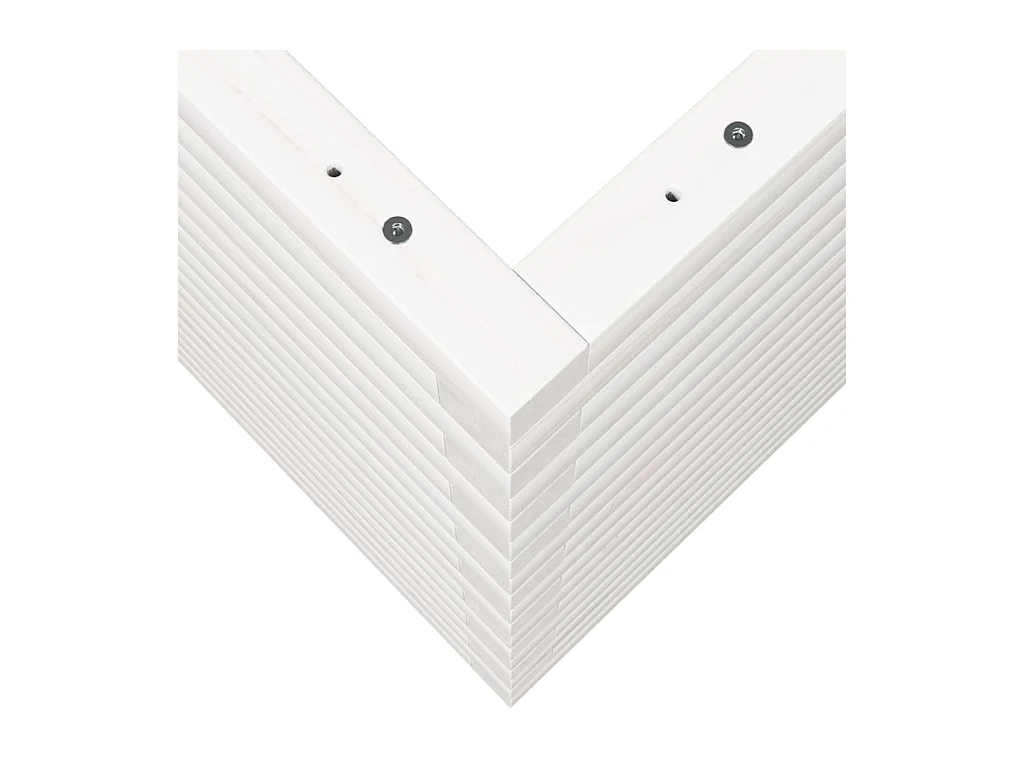 Jardinière bac lit surélevé bois blanche 90 x 60 x 68.5 cm 02_0038033