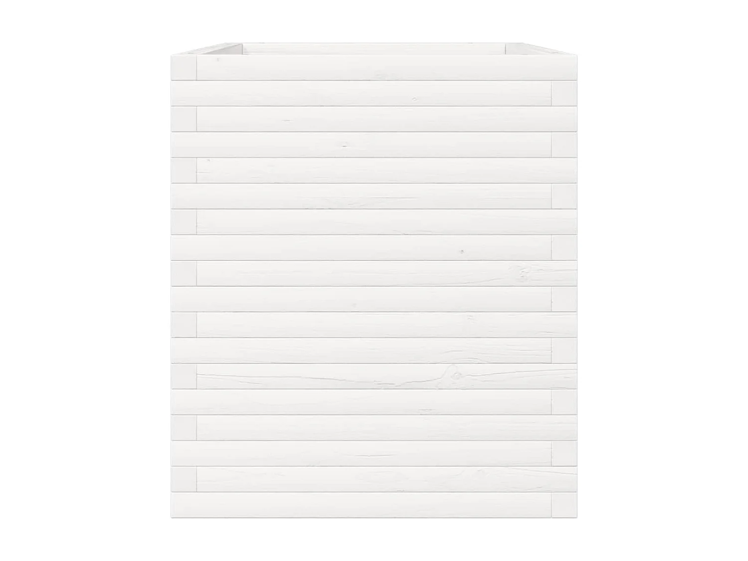 Macetero bancal elevado plantas flores terraza jardín 90 x 60 x 68,5 cm madera maciza de pino blanco 02_0038033