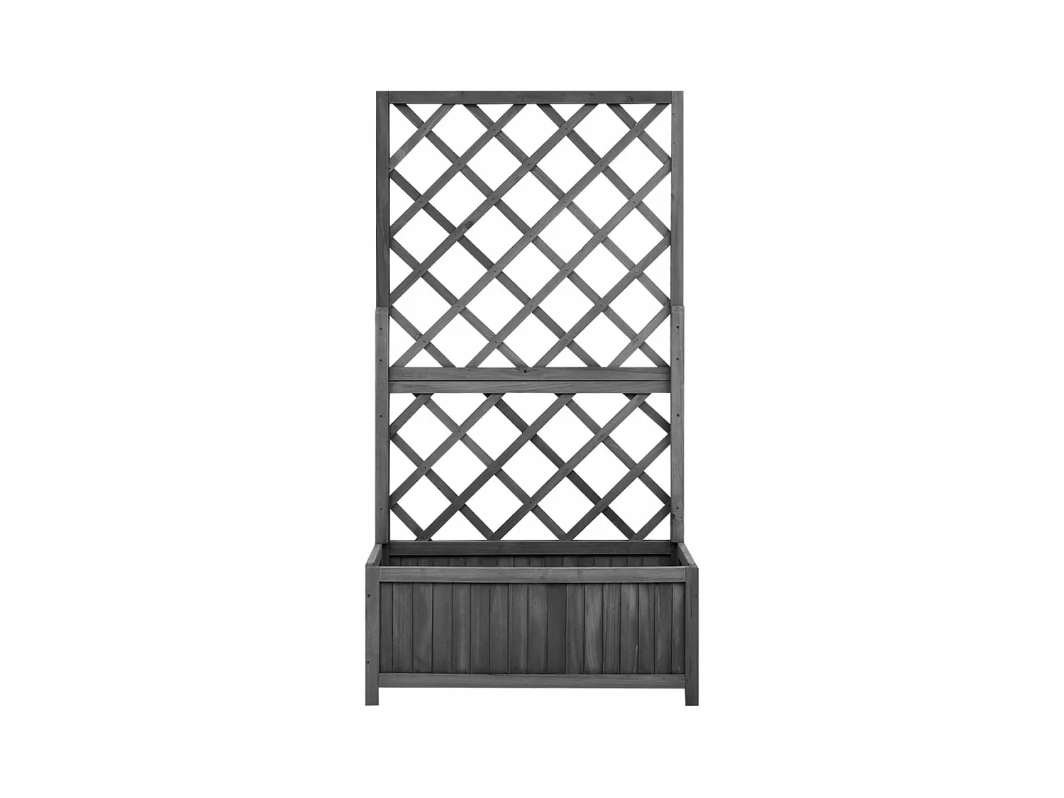Jardinière bac lit surélevé bois marron 70 x 30 x 135 cm 02_0038851
