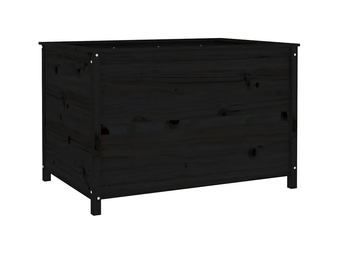 Jardinière bac lit surélevé bois marron 119.5 x 82.5 x 78 cm 02_0039334