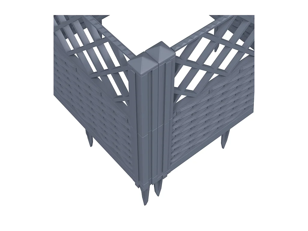 Jardinière bac lit surélevé grise 43 x 5 x 43 cm 02_0038202