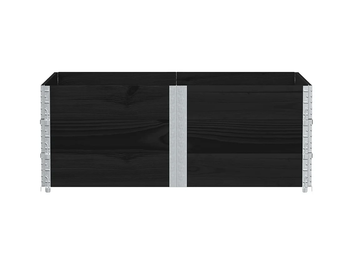 Jardinière bac lit surélevé bois marron 150 x 100 x 60.5 cm 02_0037425