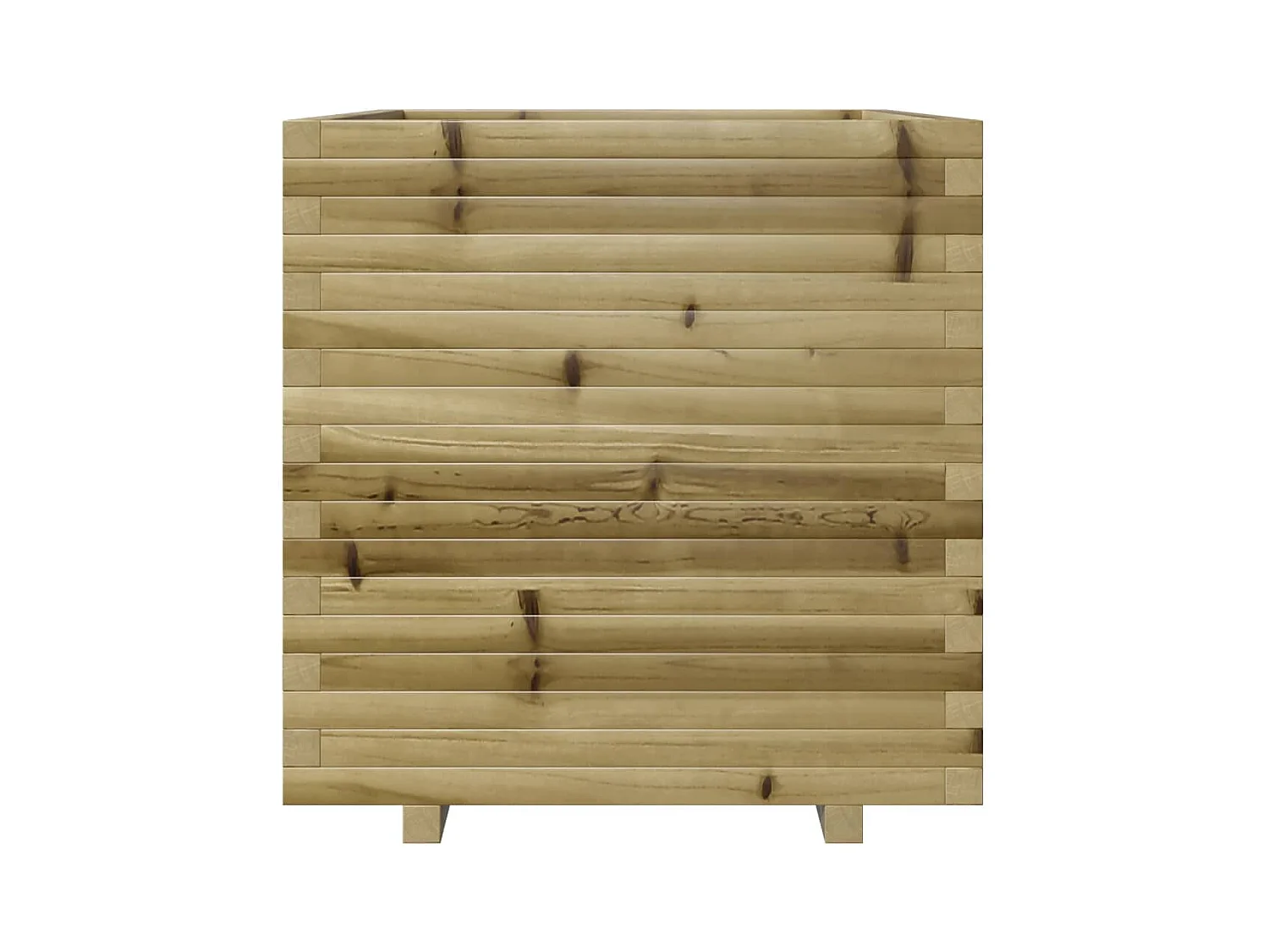 Jardinière bac lit surélevé bois marron 70 x 70 x 72.5 cm 02_0037840