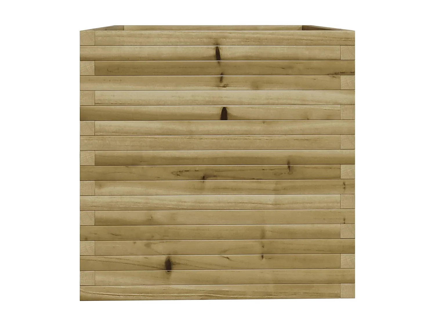 Bandeja para plantas canteiro elevado plantas flores terraço jardim 70 x 70 x 72,5 cm madeira de pinho impregnada marrom 02_0037840