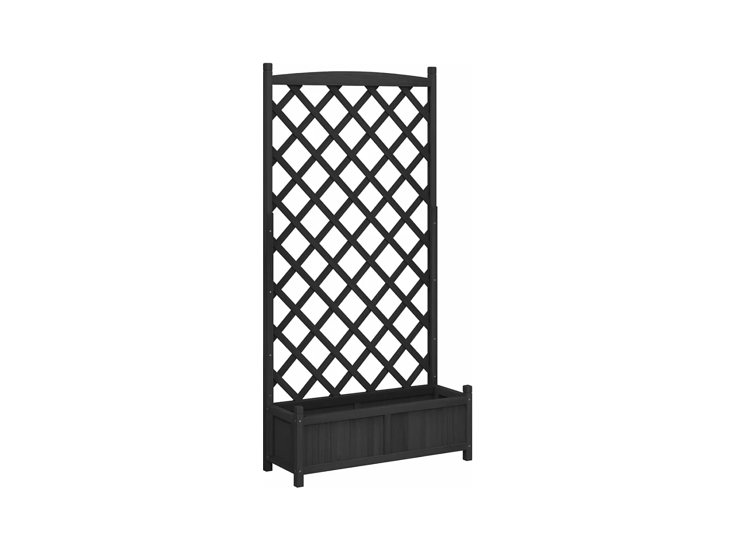 Jardinière bac lit surélevé bois marron 90 x 35 x 180 cm 02_0038333
