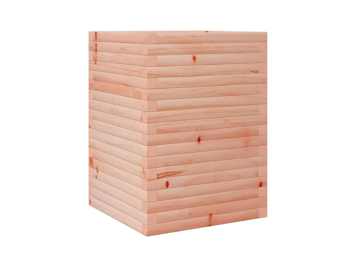 Vassoio per fioriera aiuola rialzata piante fiori terrazza giardino 50 x 50 x 68,5 cm legno massello di abete Douglas marrone 02_0037671