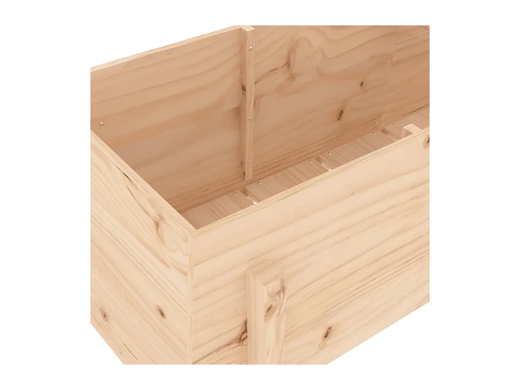 Jardinière bac lit surélevé bois marron 160 x 50 x 57 cm 02_0039376