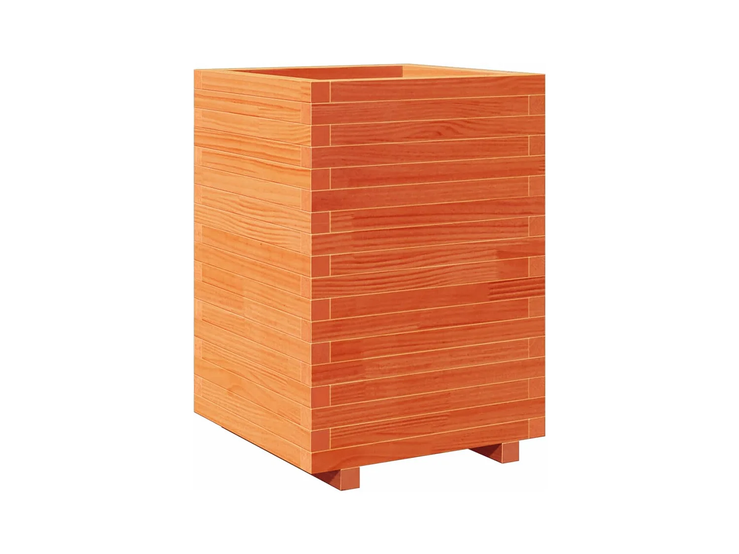 Jardinière bac lit surélevé bois marron 50 x 50 x 72.5 cm 02_0038466