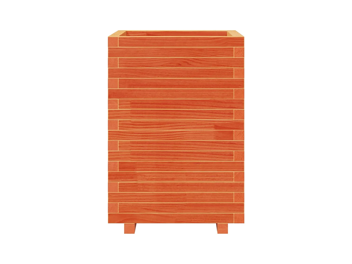 Jardinière bac lit surélevé bois marron 50 x 50 x 72.5 cm 02_0038466