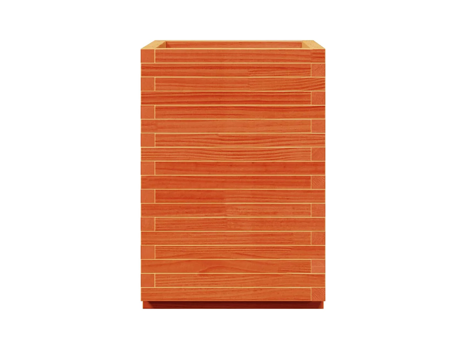 Jardinière bac lit surélevé bois marron 50 x 50 x 72.5 cm 02_0038466
